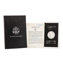 1882-CC $1 Morgan Silver Dollar Coin GSA w/ Box & COA