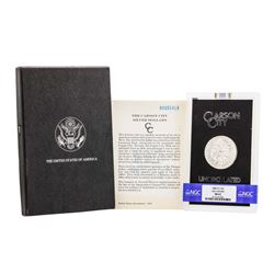 1880-CC $1 Morgan Silver Dollar Coin NGC MS63 w/ Box & COA