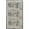 Image 1 : Uncut Sheet of (3) State of Louisiana Baby Bond Obsolete Notes