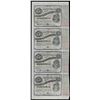 Image 1 : Uncut Sheet of (4) State of Louisiana Baby Bond Obsolete Notes