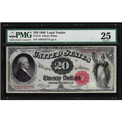 1880 $20 Legal Tender Note Fr. 147 PMG Very Fine 25