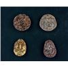 Image 1 : 4 PC Assorted Chinese Hardstone Carved Pendants