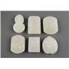 Image 1 : 6 PC Assorted Chinese White Hardstone Pendant