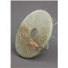 Image 2 : Chinese Hetian Green Jade Carved Disk