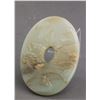 Image 4 : Chinese Hetian Green Jade Carved Disk