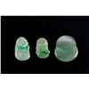 Image 2 : 3 PC Assorted Burma Green Jadeite Carved Pendant