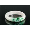 Image 1 : Burma Green Jadeite Carved Bangle