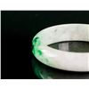 Image 2 : Burma Green Jadeite Carved Bangle