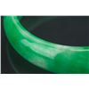 Image 2 : Burma Green Jadeite Carved Bangle