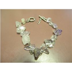 natural amethyst bracelet-retail $155