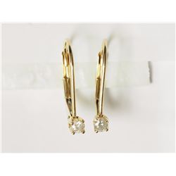 14KT Yellow Gold Diamond(0.11ct)Earrings Retail $400