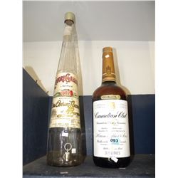 2 VINTAGE TEXAS MICKEY BOTTLES