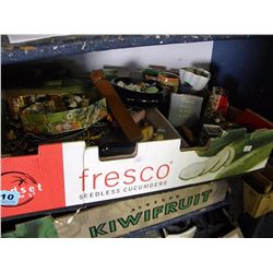 2 LARGE BOXES MISC HOUSEHOLD ITEMS
