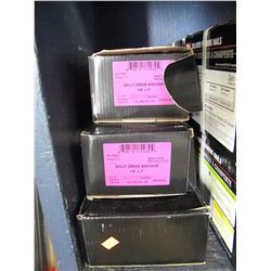 3 BOXES OF GRIP RITE ANCHORS