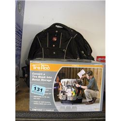 NEW TIRE ROO STORAGE/SWISS GEAR BACKPACK