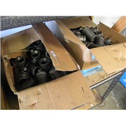 2 BOXES AND 3 TRAYS OF PLUMBING FIXTURES