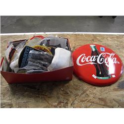 BOX OF COLLECTIBLE CRESTS/COCA COLA PLACK
