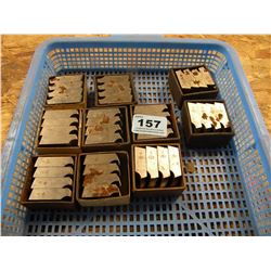 TRAY OF PIPE THREADER BITS