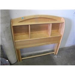 PINE BOOKCASE SINGLE HEADBOARD