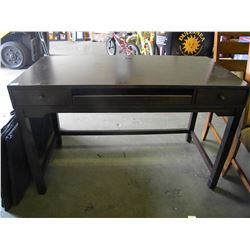 BOXED LEANING BOOKCASE AND HALL TABLE