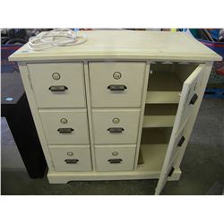 WINE/STORAGE CUPBOARD W/POWER BAR