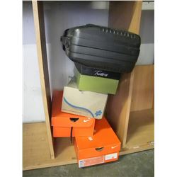 4 BOXES OF SHOES/CAMCORDER