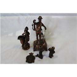 VINTAGE COPPER FIGURES