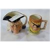 Image 1 : TWO TOBY STYLE MUGS MADE IN CANADA