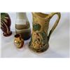 Image 2 : BESWICK VASE AND PITCHER AND HAND CRAFTED VASE AND MINIATURE RUBY VASE