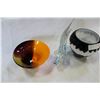 Image 3 : TWO ART GLASS VASES AND ART GLASS FISH