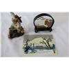 Image 2 : MUDMAN FISHERMAN HAND PAINTED TILE AND CORK PICTURE