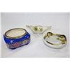 Image 1 : HAND PAINTED PRUSSIA AND TWO OTHER HANDPAINTED BOWLS