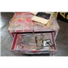 Image 2 : ROLLING METAL SHOP CART WITH CONTENTS