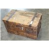 Image 1 : ANTIQUE PINE STORAGE TRUNK