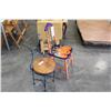 Image 2 : HAND DECORATED CHAIR AND METAL CHAIR