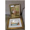 Image 1 : VINTAGE FRAMED PRINT AND SIGNED NATIVE PRINT