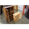 Image 2 : PINE 2-DOOR CABINET AND DOUBLE GLASS DOOR CABINET