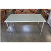 Image 1 : METAL AND GLASSTOP TABLE