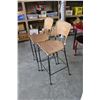 Image 2 : PAIR OF RATTAN BARSTOOLS