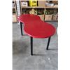 Image 2 : KIDNEY SHAPED RED TABLE