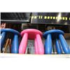 Image 2 : FOUR PINK AND BLUE KIDS STOOLS