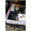 Image 1 : BOX OF DVDS AND BOX OF ELECTRONICS