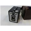 Image 3 : VINTAGE AGFA BOX CAMERA IN ORIGINAL LEATHER CASE AND KODAK BROWNIE BOX CAMERA