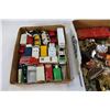 Image 3 : TRAY OF COLLECTIBLE MINIATURES SALT AND PEPPERS AND TRAY OF CORGI ETC VEHICLES