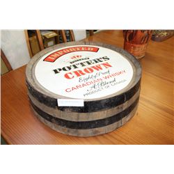 POTTERS CROWN WHISKEY BARREL TOP AD