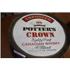 Image 2 : POTTERS CROWN WHISKEY BARREL TOP AD