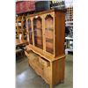 Image 2 : 2-PIECE FRENCH PROVINCAL DISPLAY CABINET
