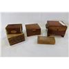Image 1 : LOT OF FIVE WOOD BOXES