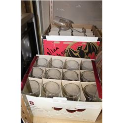 LOT OF WINE GLASSES