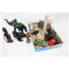 Image 1 : LOT OF POTTERY FIGURES TOTEM POLE ETC
